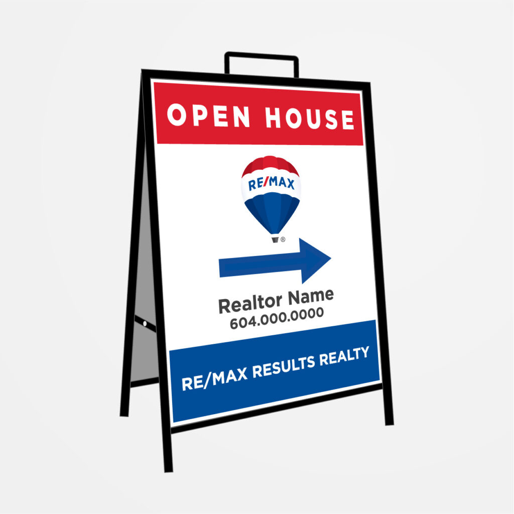 Metal A Frame Large Thunderbolt Sign